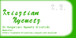 krisztian nyemetz business card